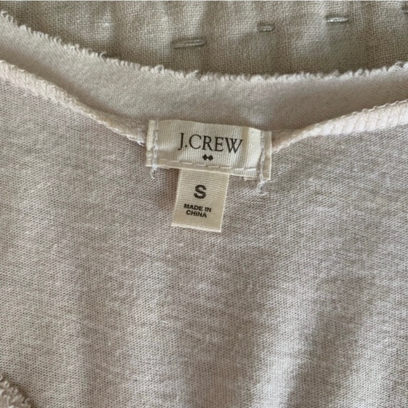 J. Crew Sequin Cream Tank Top Size Small - Picture 5 of 8